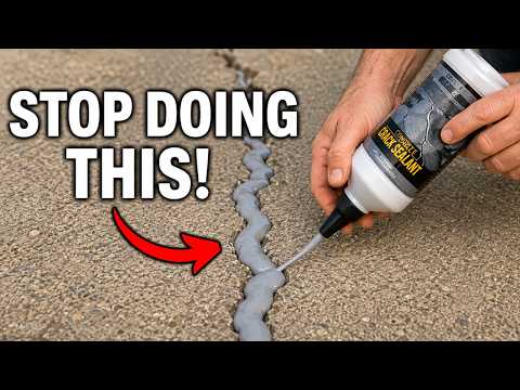 DON'T MAKE THIS MISTAKE! This Is The Best Way To SEAL Concrete Cracks FOREVER