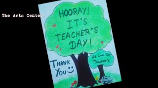 How to make Teacher's Day drawing/Easy Teacher's Day drawing tutorial by The Arts Center screenshot 2