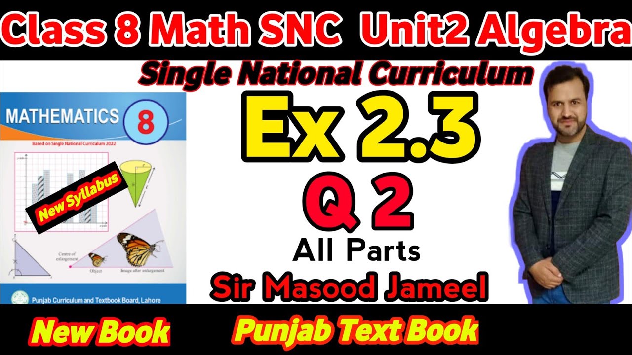 Class 8 math snc ex 2 3 q2 math new book grade 8 ex 2 3q no 2 single