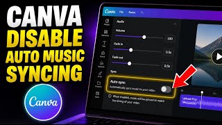 How to disable auto music syncing in Canva - Beginner Guide