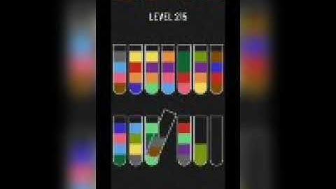 Water sort puzzle level 215