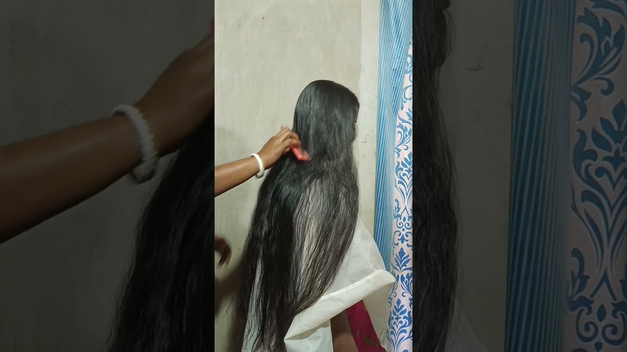 Long hair cutting