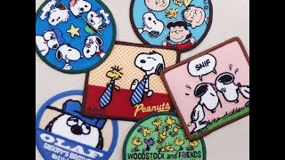 スヌーピー　コットンワッペン　ワッペンシール両用