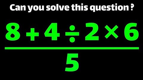 Most People Get This Simple Math Question Wrong! Can You Solve It? 