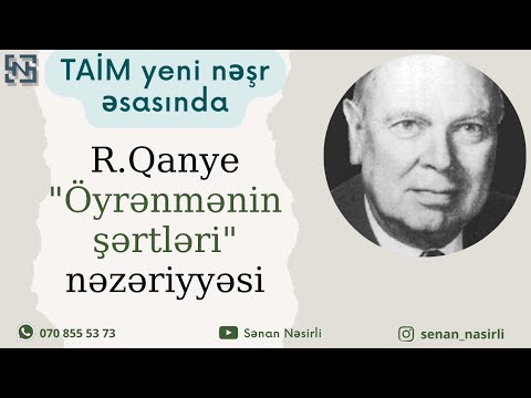 R.Qanye "Öyrənmənin şərtləri" nəzəriyyəsi | TAİM yeni nəşr