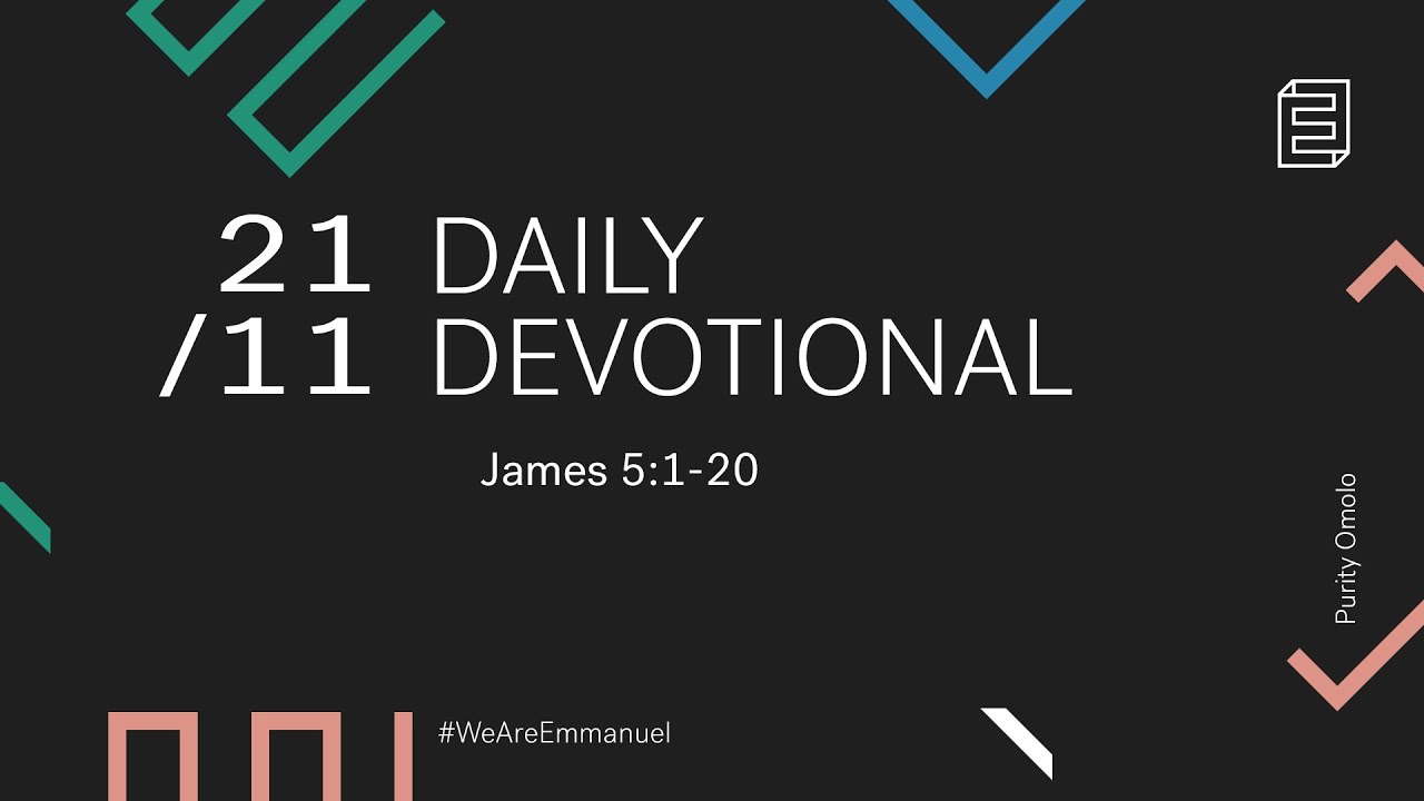 Daily Devotional with Purity Omolo // James 5:1-20 Cover Image