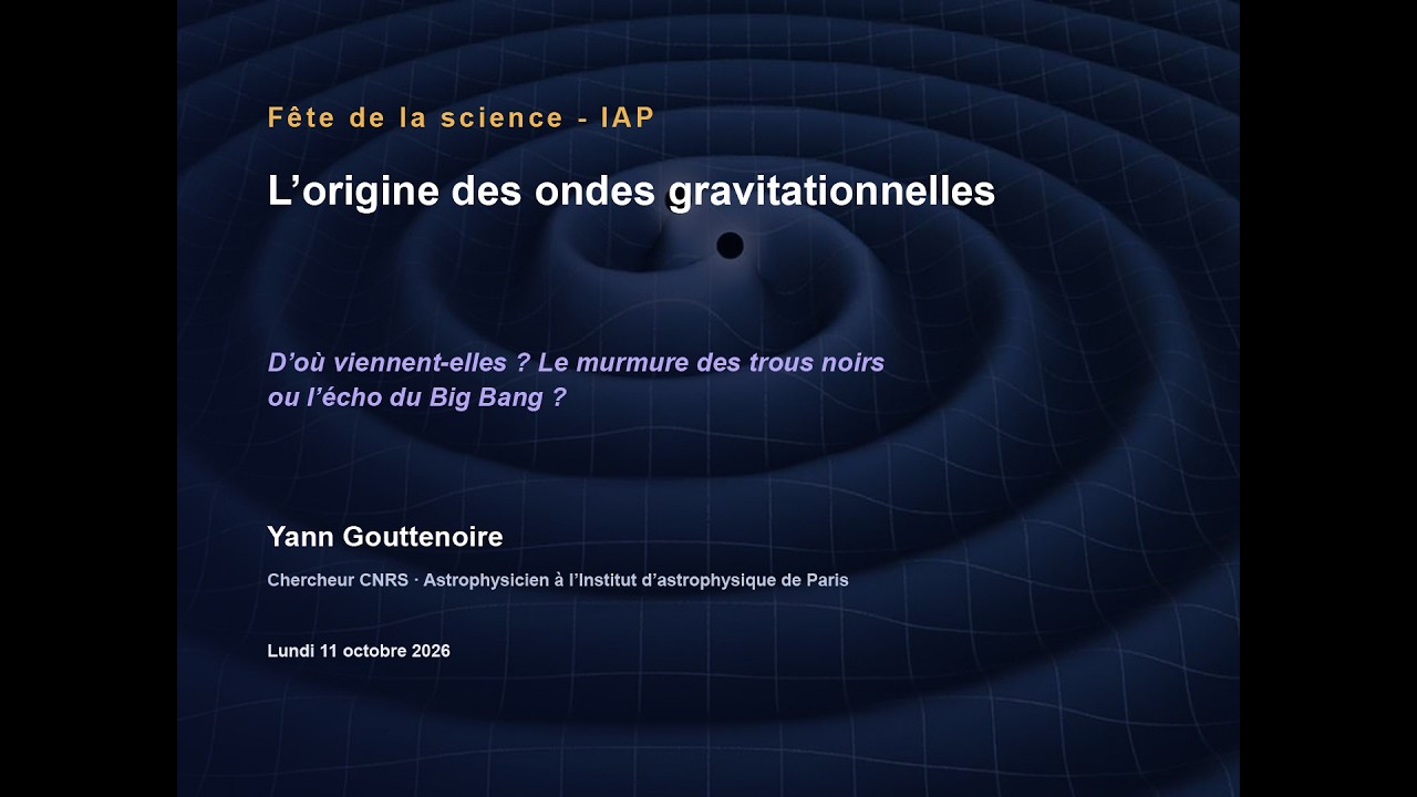 L'ORIGINE DES ONDES GRAVITATIONNELLES : LE MURMURE DES TROUS NOIRS OU L'ÉCHO DU BIG BANG ?