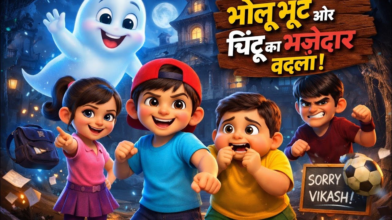 Chintu Aur Bholu Bhoot - Part 2 - चिंटू और भोलू भूत 2 -  Bachpan ki Kahaniyan 