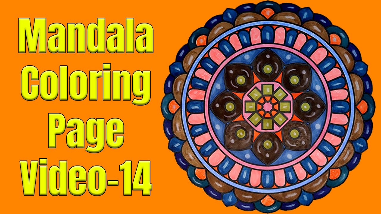 Relaxing Mandala Coloring Page | Relaxing Intricate Mandala Design – Mandala Series Video 14