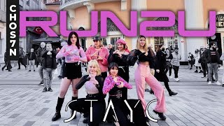 [KPOP IN PUBLIC TURKEY-ONE TAKE ] STAYC (스테이씨) - 'RUN2U' Dance Cover by CHOS7N