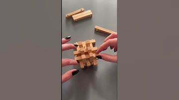 This one is more difficult than it seems #puzzle #brainteaser #diy #wooden