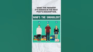 Who is the smuggler | Puzzles & Riddles EP.1185
