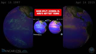El Niño 1997 vs 2015: NOAA Sea Surface Temps Side by Side