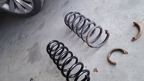 VW Passat B7 rear spring replacement