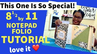 !!NEW STYLE!! FOLIO NOTEPAD ORGANIZER! new design/DOLLAR TREE MAKEOVER