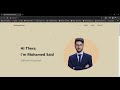 My Portfolio, developped using React and Typescript