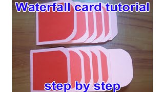 waterfall card tutorial step by step