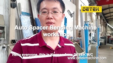 This is your first time to watch my explanation for Auto spacer bending machine in insulating glass