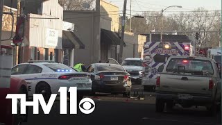 Car crashes near Arkansas polling location