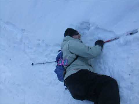 16-Feb-2009 buttslide down Algonquin (#3)