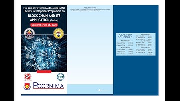 AICTE ATAL FDP   Day 2   Session 1  By Dr  Manoj Kumar Agarwal   Message Digest for Block Chain & SH