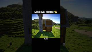 How to Build a Medieval House 🏡 in Minecraft #minecraft #gaming #shorts #viral #explorepage #short