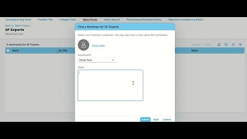 Talent Pool and Job Role