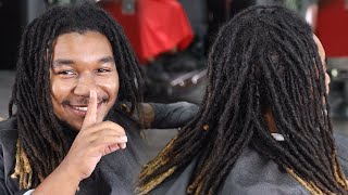 HE WANTED HIS DREADS CUT OFF AFTER 5 YEARS😱 TRANSFORMATION HAIRCUT/ BARBER TUTORIAL