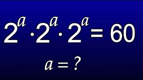 How to Solve Exponential & Logarithmic Equations 🔥 ” Germany |  Can You Solve THIS? | Maths Olympiad