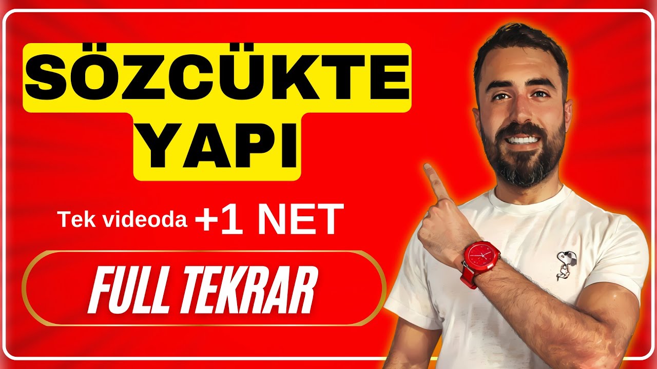 SÖZCÜKTE YAPI FULL TEKRAR +1 NET / KPSS - TYT TÜRKÇE FULL TEKRAR 2024 - Deniz Hoca