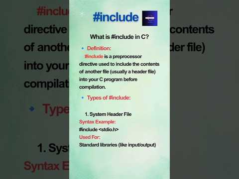 What is #include