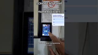 Sonoff NS Panel + Home Assistant switch for Home and Car Control.
