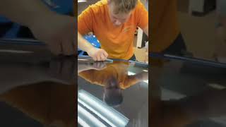 Tinting one of the biggest windows ever made!