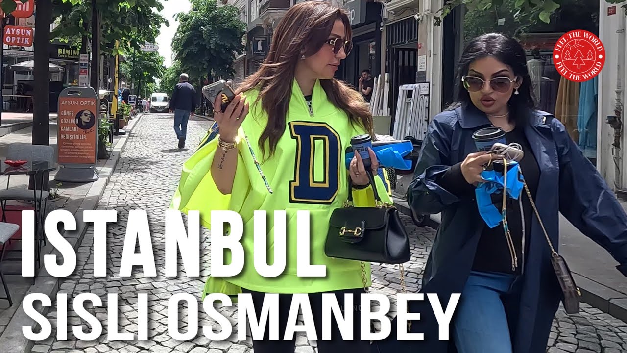 Şişli Osmanbey District Istanbul Walking Tour |4k UHD 60fps