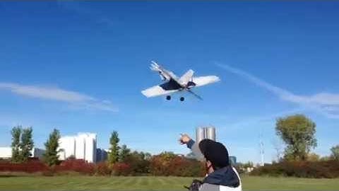 RC scratchbuilt REAL X WING maiden flight