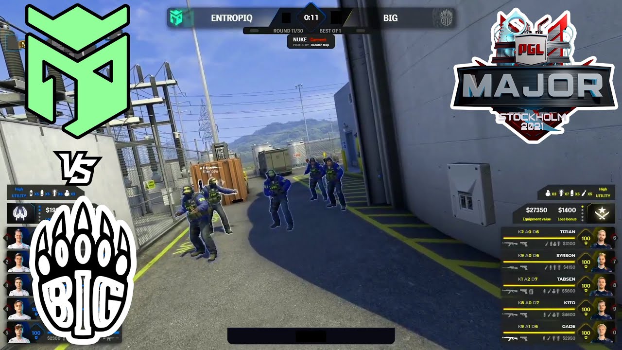 Первый нож на мажоре! Entropiq vs BIG | PGL Major Stockholm 2021 | Лучшие моменты | csgo