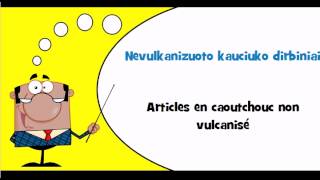 Vocabulaire Lituanien Ème Guminiai Gaminiai