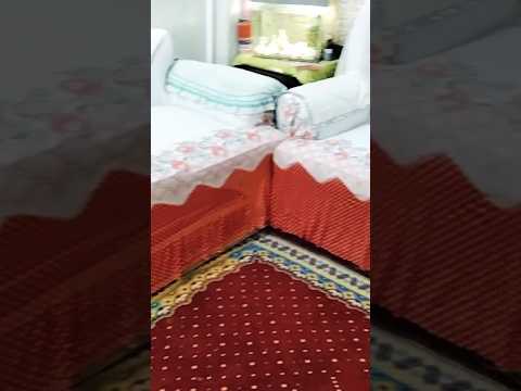 عملت كسوة انتريه وب مائة جنية بس وممكن تنفيذها من ملاتين سرير بإعادة التدوير