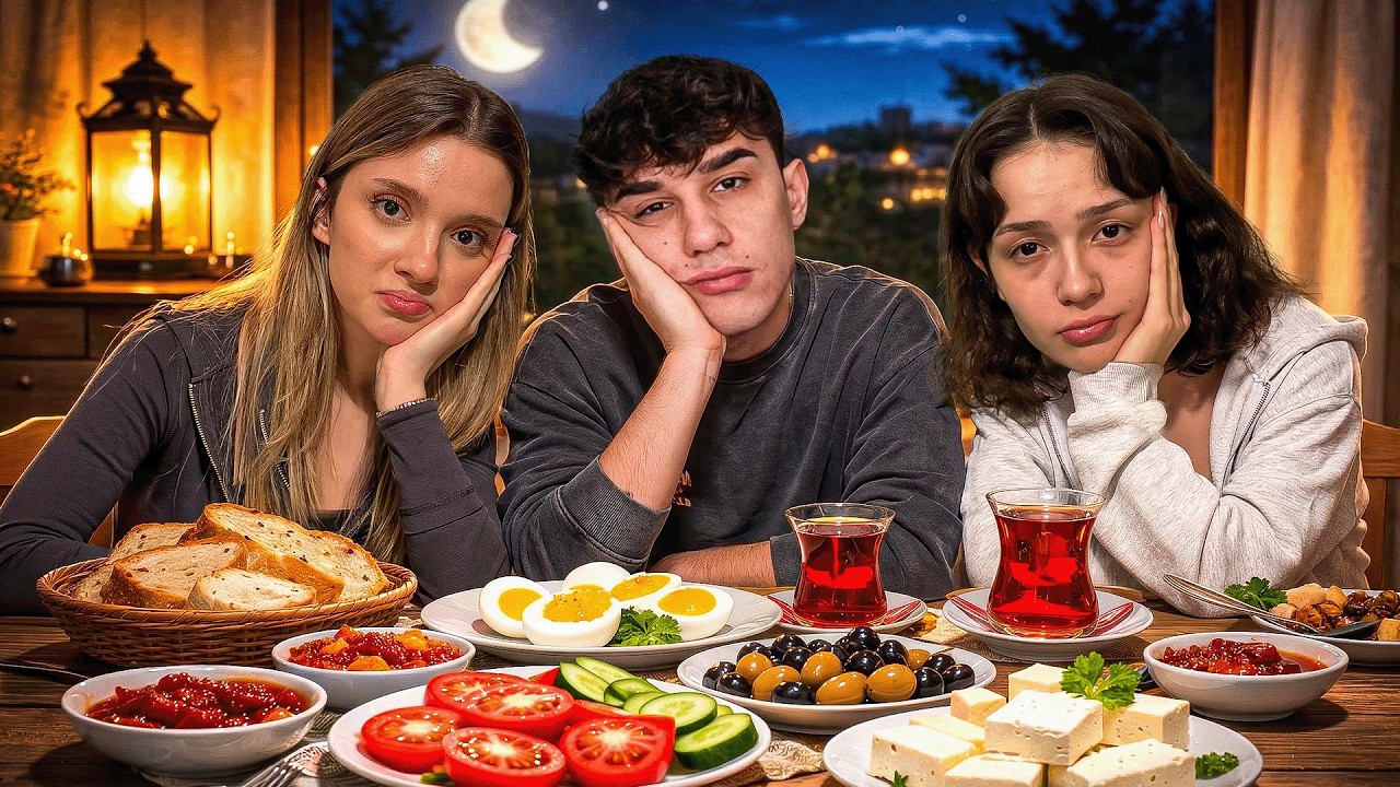 DÜŞÜK BÜTÇELİ SAHUR VLOG ! | Ahmet Can Dündar | Sıla Dündar | Feride Özdinç