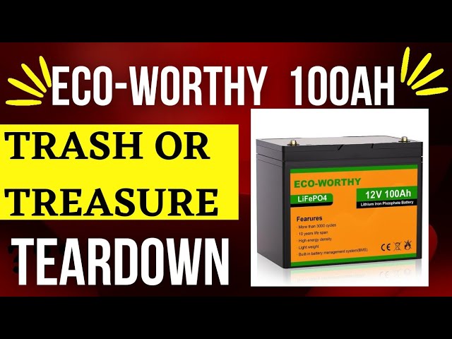  ECO-WORTHY 12V 50Ah LiFePO4 Lithium Battery 3000+