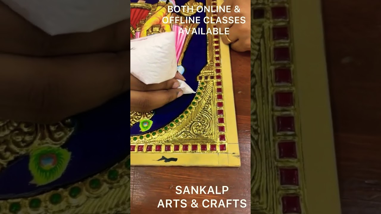 TANJORE PAINTING CLASS ONLINE & OFFLINE AVAILABLE For more