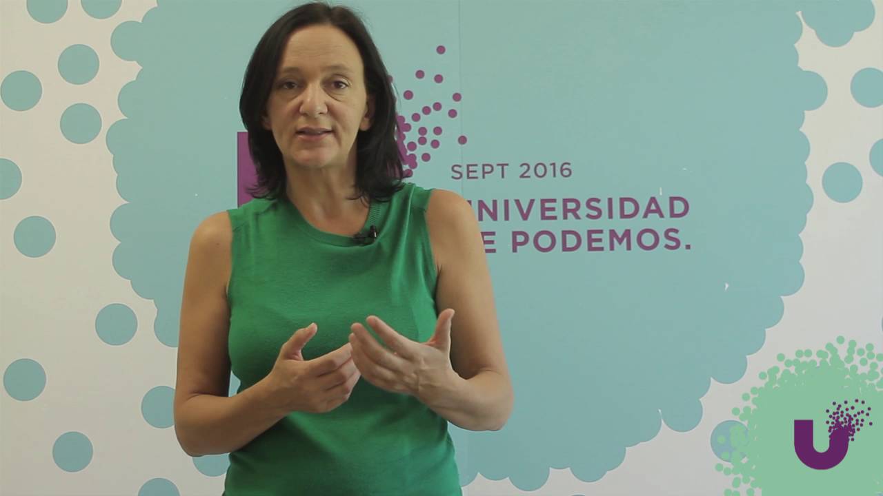 Carolina Bescansa en la Universidad de Podemos