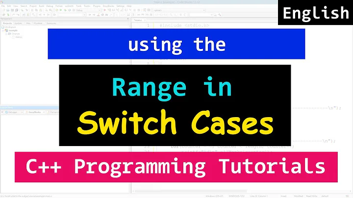 Using Range in the Case Values of Switch Statement | C++ Programming Video Tutorial