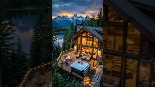 #CabinLife #ForestEscape #CozyVibes #RusticCharm #NatureLovers #SunsetMagic #DreamHome #LogCabin