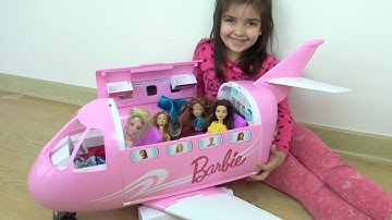 Barbie’nin Muhteşem Jeti Azra ile Masal Prensesleri Barbie Hava Yollarıyla Uçuyor Barbie Airplane