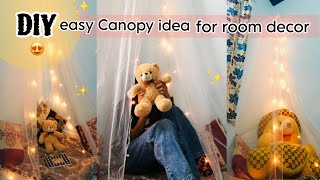 DIY canopy ideas ?youtubepartner trending canopydecoration room decor beautiful diyparty decor