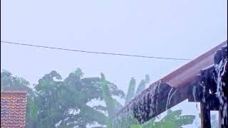 Video mentahan hujan alami