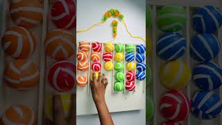 Ultimate Ball Sorting ASMR  Oddly Satisfying Rainbow Challenge 🌈 #shorts #ball