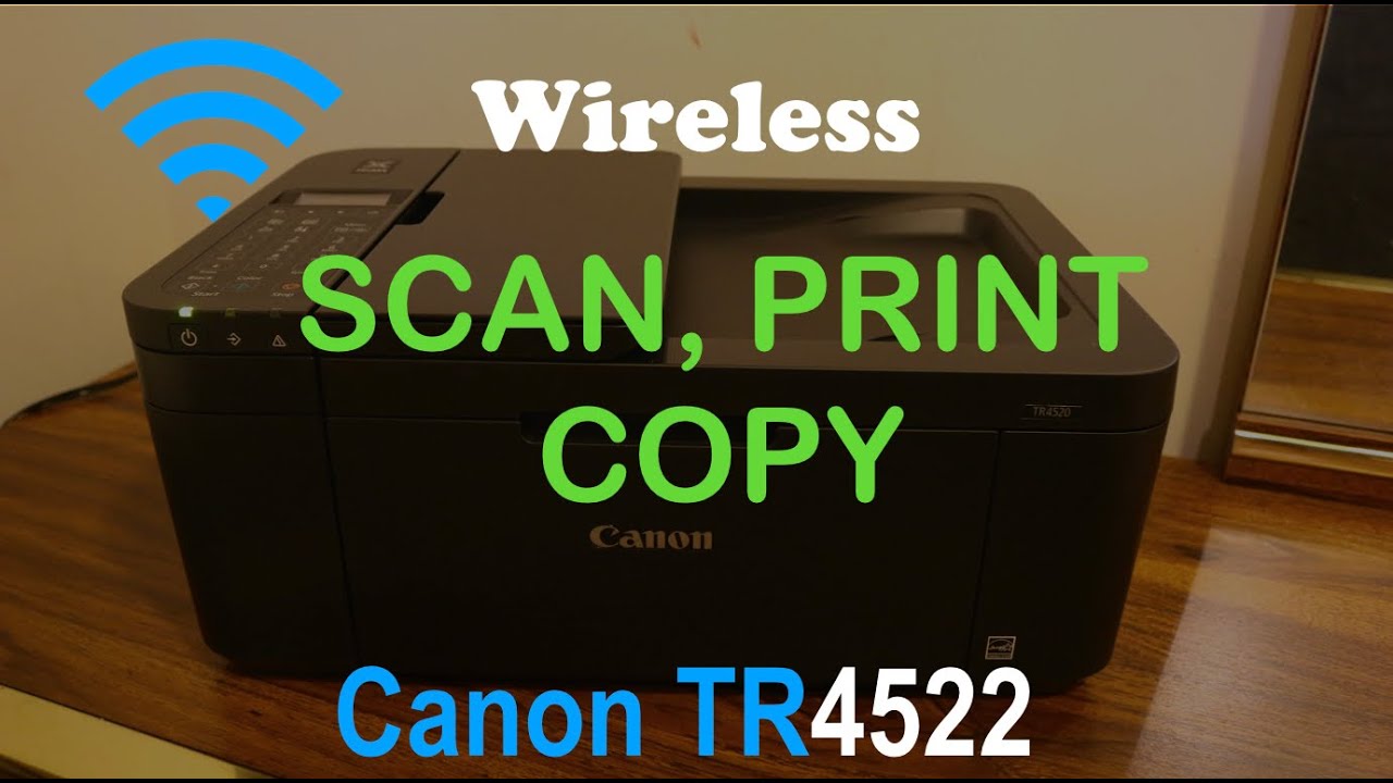 How to COPY, PRINT & SCAN with Canon TR4522 all-in-one Printer review