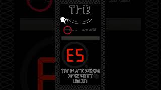 True Induction TI-1B Error Code E5 - How to fix a Top Plate Sensor open/short Circuit Wealth